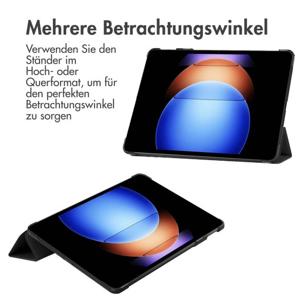 iMoshion Trifold Klapphülle Schwarz für das Xiaomi Pad 6S Pro 12.4 - Schwarz