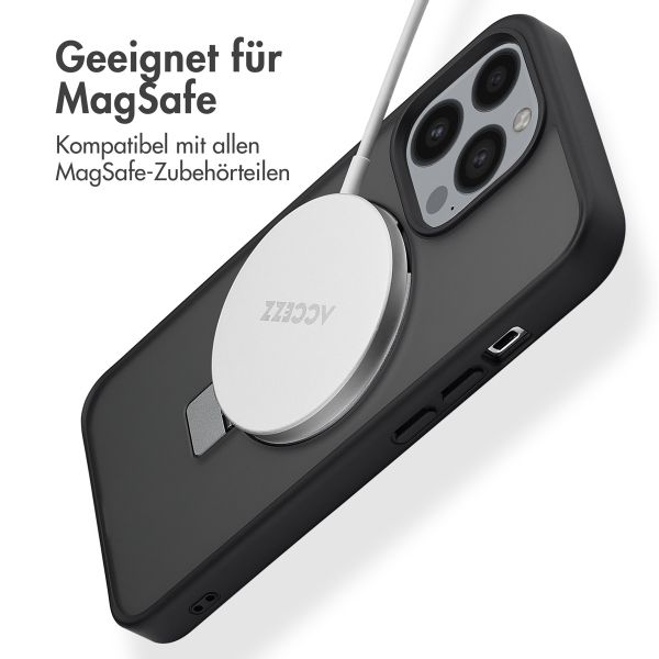 Accezz Ring Stand Backcover mit MagSafe für das iPhone 13 Pro - Schwarz