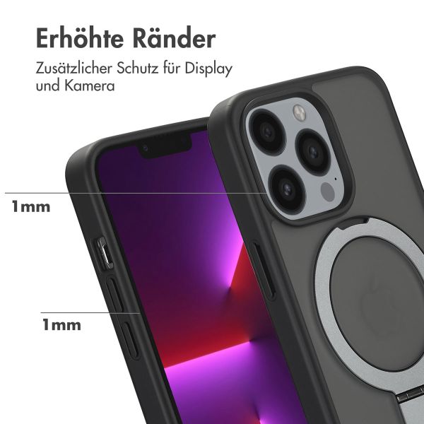 Accezz Ring Stand Backcover mit MagSafe für das iPhone 13 Pro - Schwarz