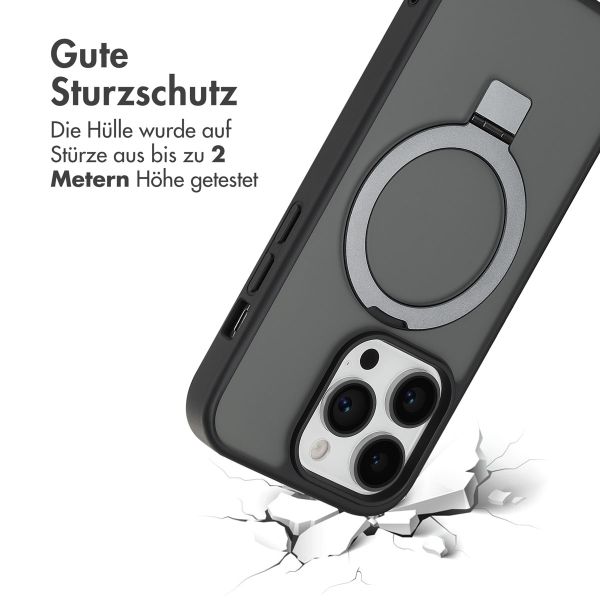 Accezz Ring Stand Backcover mit MagSafe für das iPhone 14 Pro - Schwarz