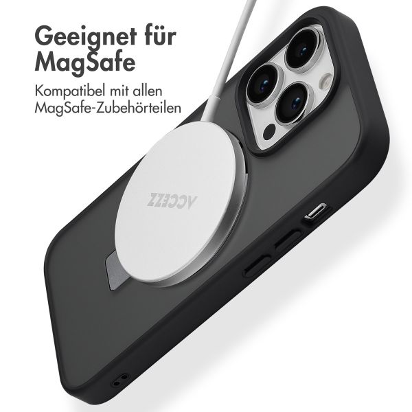 Accezz Ring Stand Backcover mit MagSafe für das iPhone 14 Pro - Schwarz