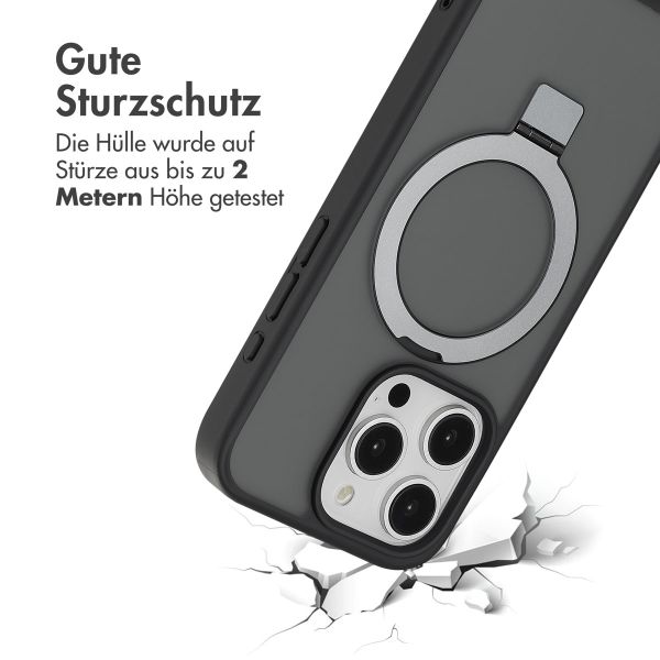 Accezz Ring Stand Backcover mit MagSafe für das iPhone 15 Pro - Schwarz