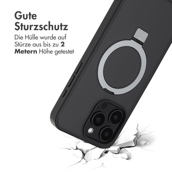 Accezz Ring Stand Backcover mit MagSafe für das iPhone 15 Pro Max - Schwarz