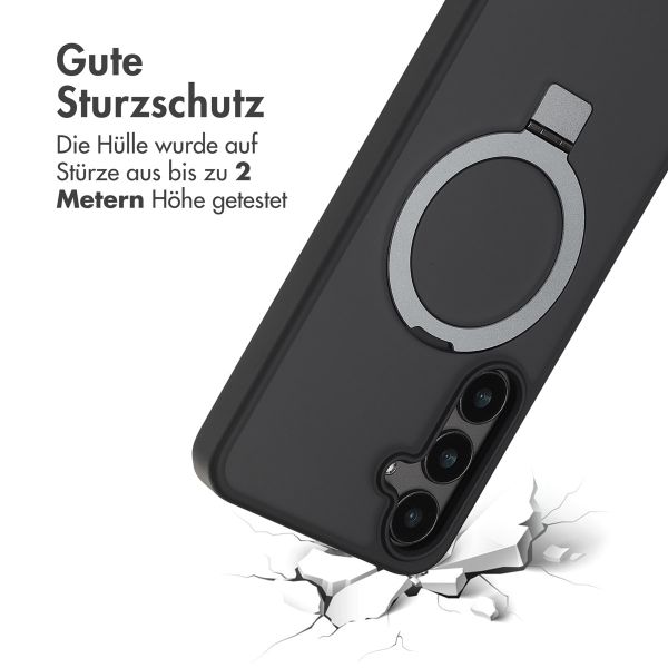 Accezz Ring Stand Backcover mit MagSafe für das Samsung Galaxy S24 Plus - Schwarz