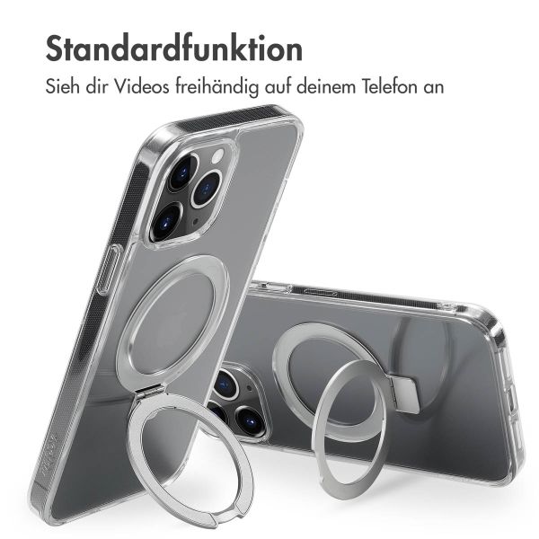 Accezz Ring Stand Backcover mit MagSafe für das iPhone 13 Pro Max - Transparent