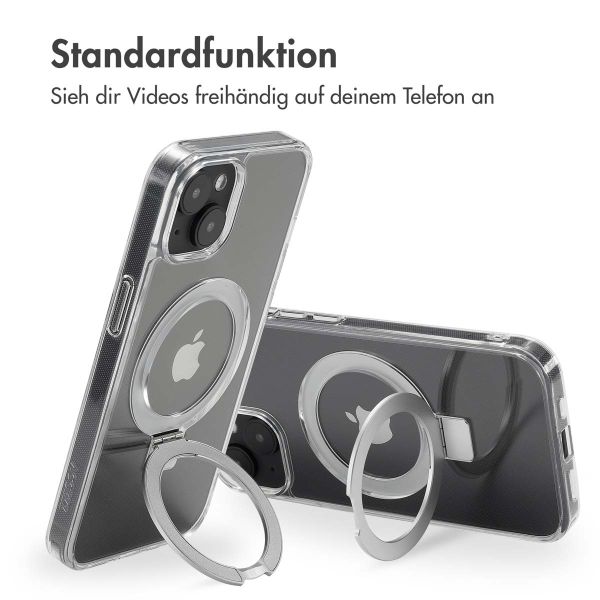 Accezz Ring Stand Backcover mit MagSafe für das iPhone 14 - Transparent