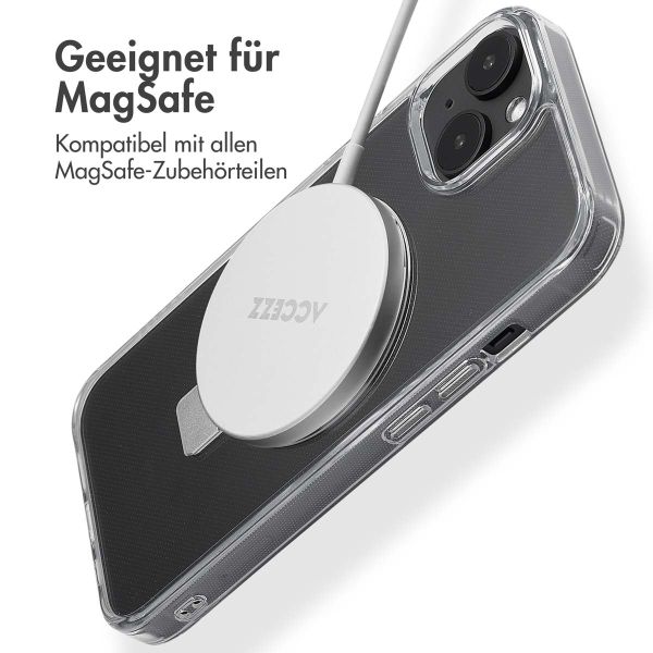 Accezz Ring Stand Backcover mit MagSafe für das iPhone 14 - Transparent