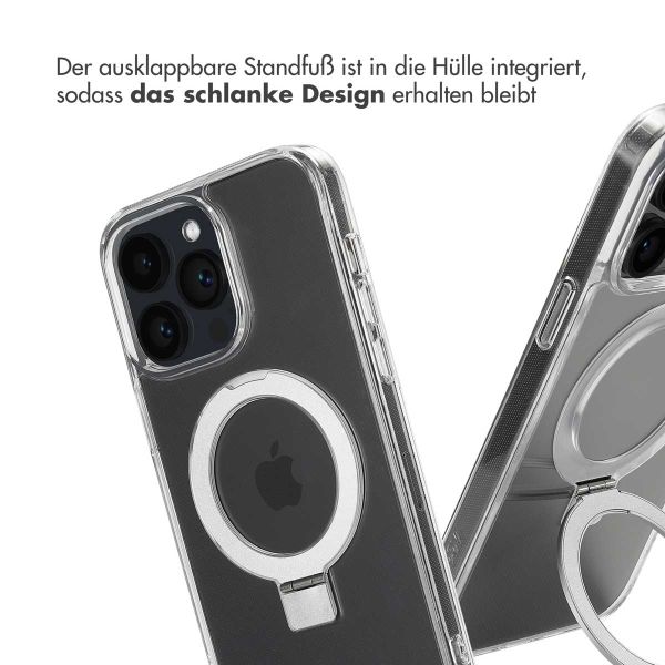 Accezz Ring Stand Backcover mit MagSafe für das iPhone 14 Pro Max - Transparent