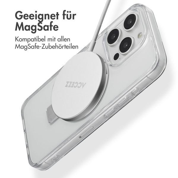 Accezz Ring Stand Backcover mit MagSafe für das iPhone 15 Pro - Transparent