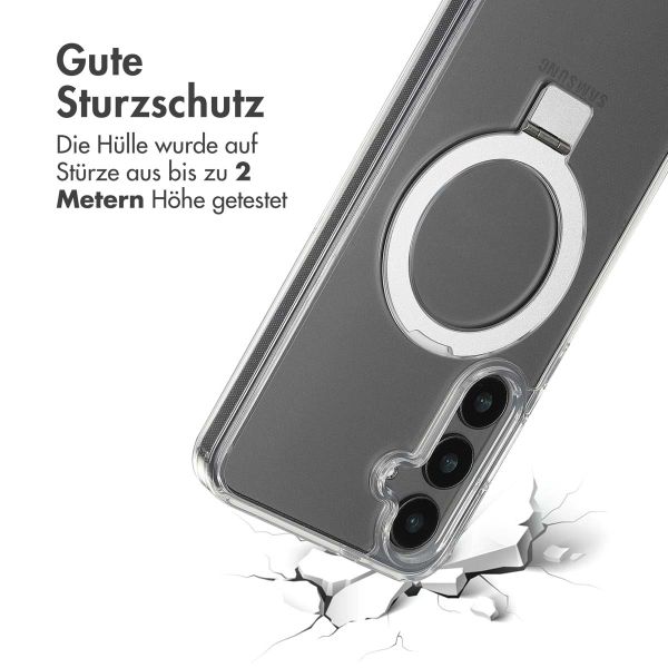 Accezz Ring Stand Backcover mit MagSafe für das Samsung Galaxy S24 Plus - Transparent