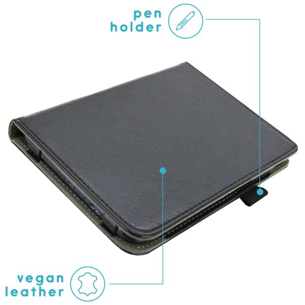 imoshion Vegan Leather Klapphülle für das Kobo Clara Colour / Kobo Clara BW - Schwarz