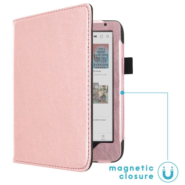 imoshion Vegan Leather Klapphülle für das Kobo Clara Colour / Kobo Clara BW - Rose Gold