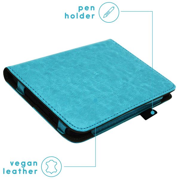 imoshion Vegan Leather Klapphülle für das Kobo Clara Colour / Kobo Clara BW - Hellblau