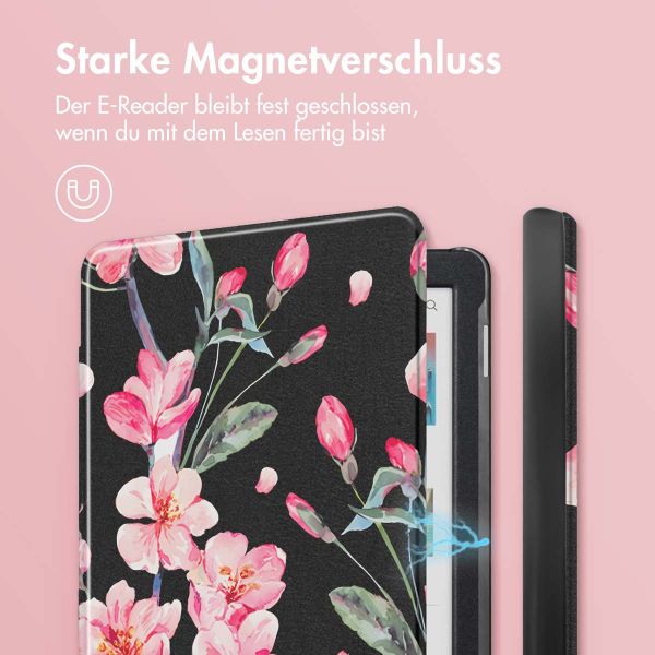 imoshion Design Slim Hard Case Sleepcover für das Kobo Clara Colour / Kobo Clara BW - Blossom