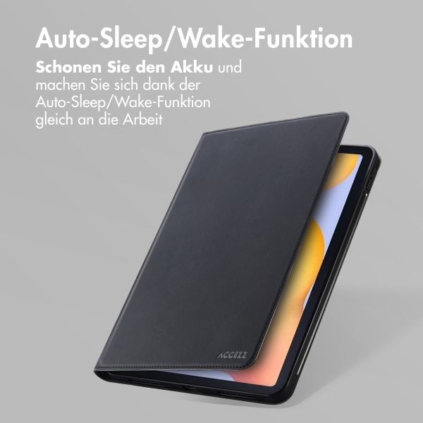 Accezz Classic Tablet Case für das Samsung Galaxy Tab S6 Lite (2020/2022/2024) - Schwarz