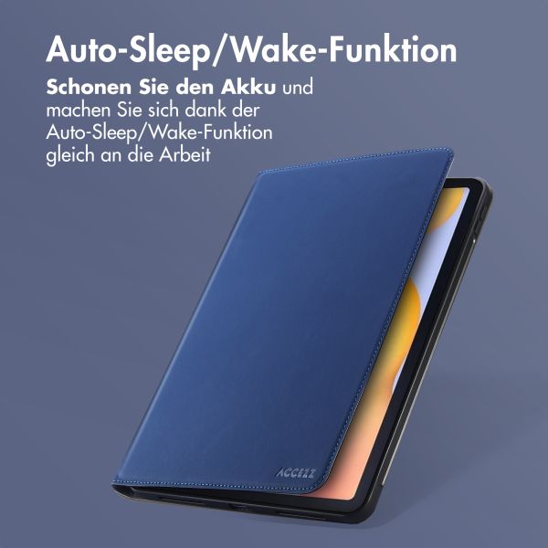 Accezz Classic Tablet Case für das Samsung Galaxy Tab S6 Lite (2020/2022/2024) - Dunkelblau