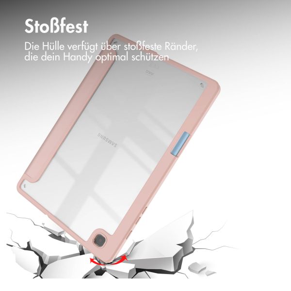 imoshion Trifold Hardcase Klapphülle für das Samsung Galaxy Tab S6 Lite (2020/2022/2024) - Rosa