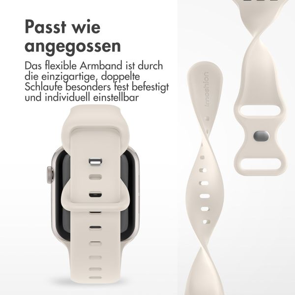 imoshion Silikonband⁺ für die Apple Watch Series 1-9 / SE - 38/40/41 mm / Series 10 - 42 mm - Polarstern - Größe S/M