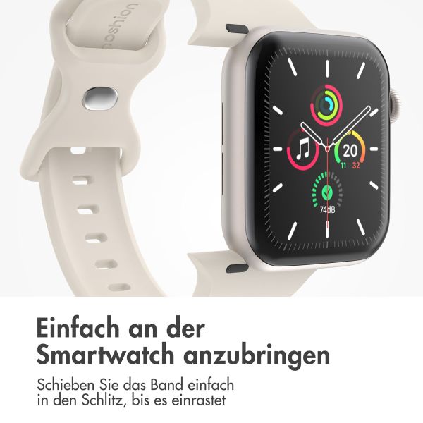 imoshion Silikonband⁺ für die Apple Watch Series 1-9 / SE - 38/40/41 mm / Series 10 - 42 mm - Polarstern - Größe S/M