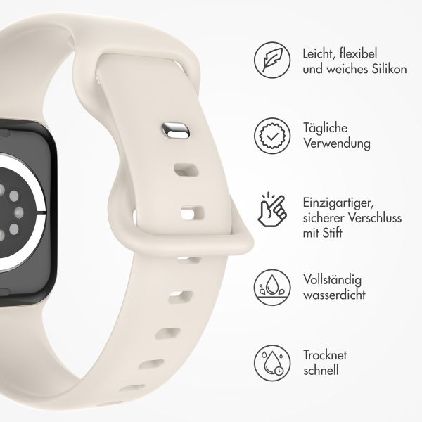 imoshion Silikonband⁺ für die Apple Watch Series 1-9 / SE - 38/40/41 mm / Series 10 - 42 mm - Polarstern - Größe S/M