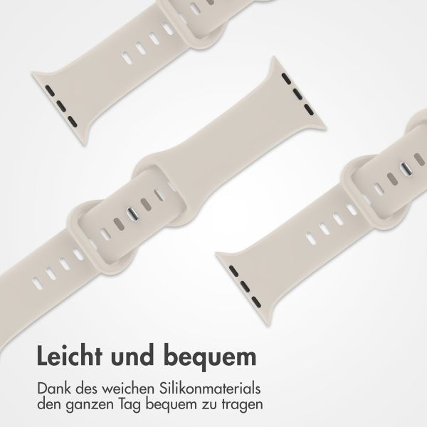 imoshion Silikonband⁺ für die Apple Watch Series 1-9 / SE - 38/40/41 mm / Series 10 - 42 mm - Polarstern - Größe S/M