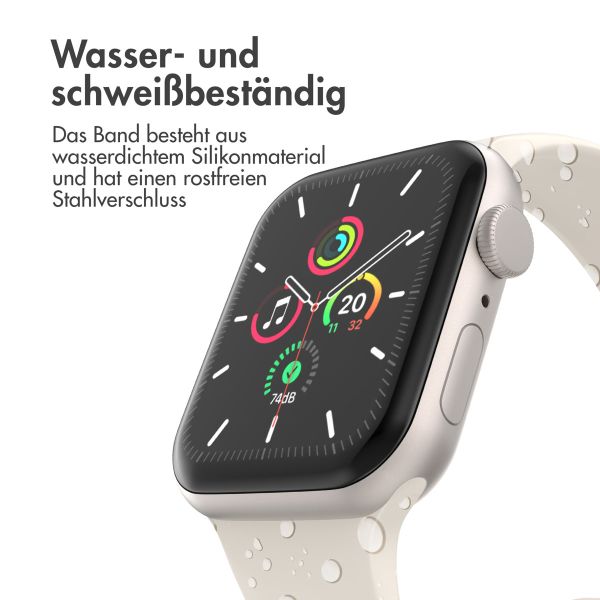 imoshion Silikonband⁺ für die Apple Watch Series 1-9 / SE - 38/40/41 mm / Series 10 - 42 mm - Polarstern - Größe S/M