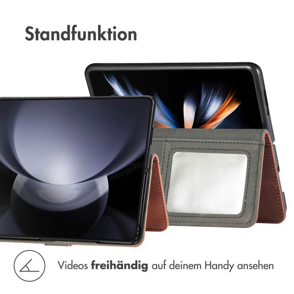 iMoshion Luxuriöse Klapphülle für das Samsung Galaxy Z Fold 6 - Braun