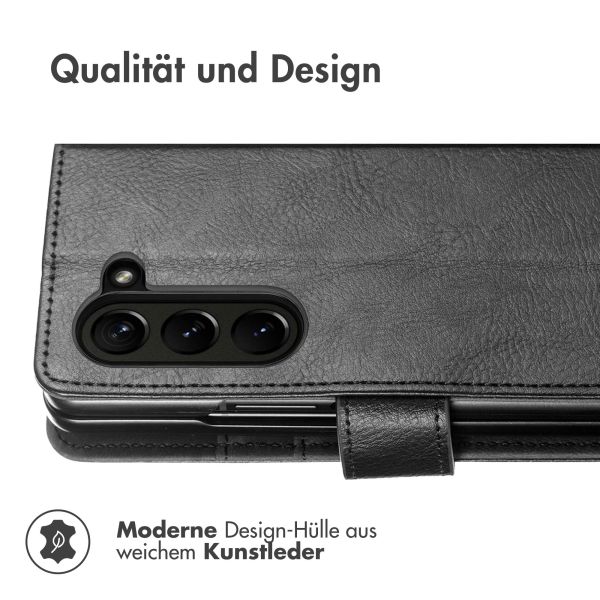 iMoshion Luxuriöse Klapphülle für das Samsung Galaxy Z Fold 6 - Schwarz