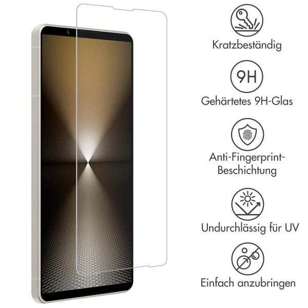 Accezz Screen Protector aus gehärtetem Glas für das Sony Xperia 1 VI