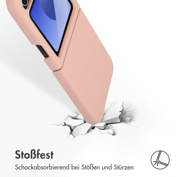 Accezz Liquid Silikoncase für das Samsung Galaxy Z Flip 6 - Rosa