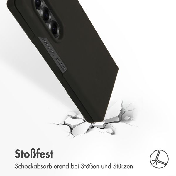 Accezz Liquid Silikoncase für das Samsung Galaxy Z Fold 6 - Schwarz