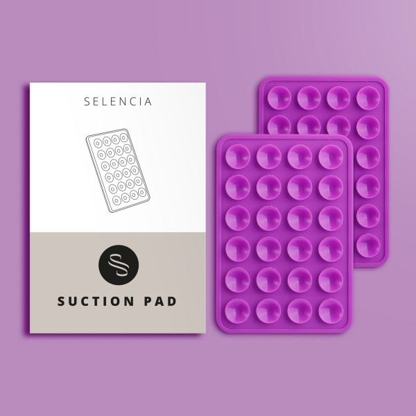 Selencia ﻿2er-Pack Telefonhalter Saugnapf - Violett