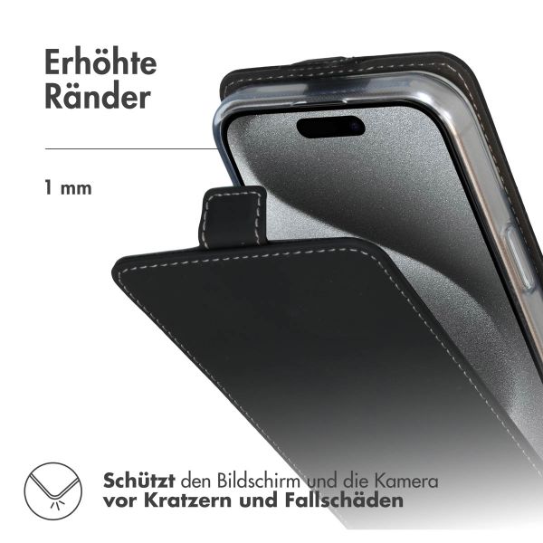 Accezz Flip Case für das iPhone 16 Pro Max - Schwarz