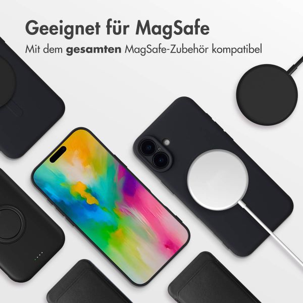 imoshion Color Back Cover mit MagSafe für das iPhone 16 - Schwarz