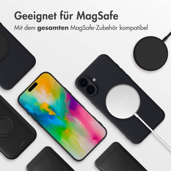 imoshion Color Back Cover mit MagSafe für das iPhone 16 Plus - Schwarz