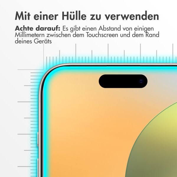 Accezz Privacy Displayschutz aus gehärtetem Glas für das iPhone 16 Pro