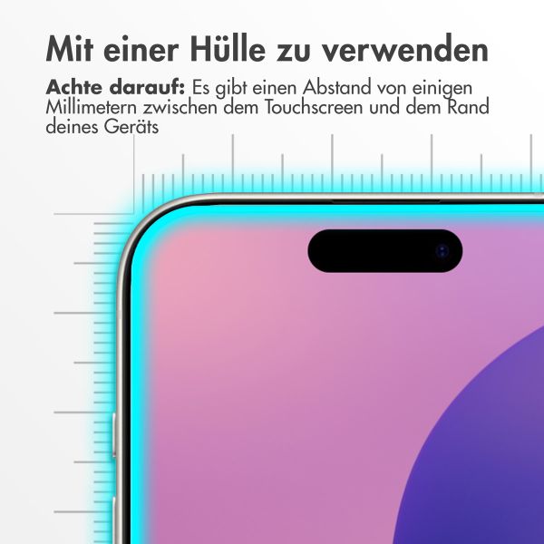 Accezz Privacy Displayschutz aus gehärtetem Glas für das iPhone 16 Pro Max