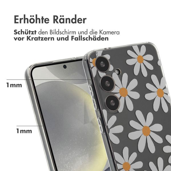 imoshion Design Hülle für das Samsung Galaxy S24 Plus - Daisy flower