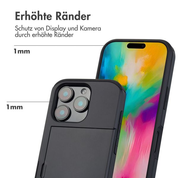 imoshion Backcover mit Kartenfach für das iPhone 16 Pro - Schwarz