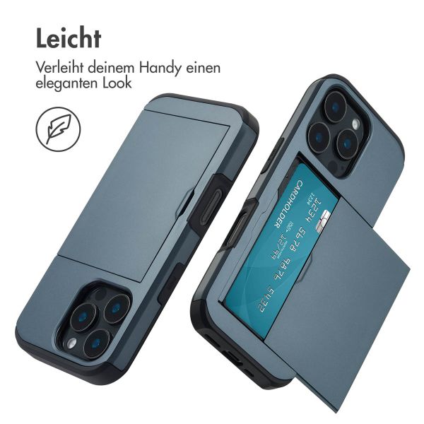 imoshion Backcover mit Kartenfach für das iPhone 16 Pro - Dunkelblau