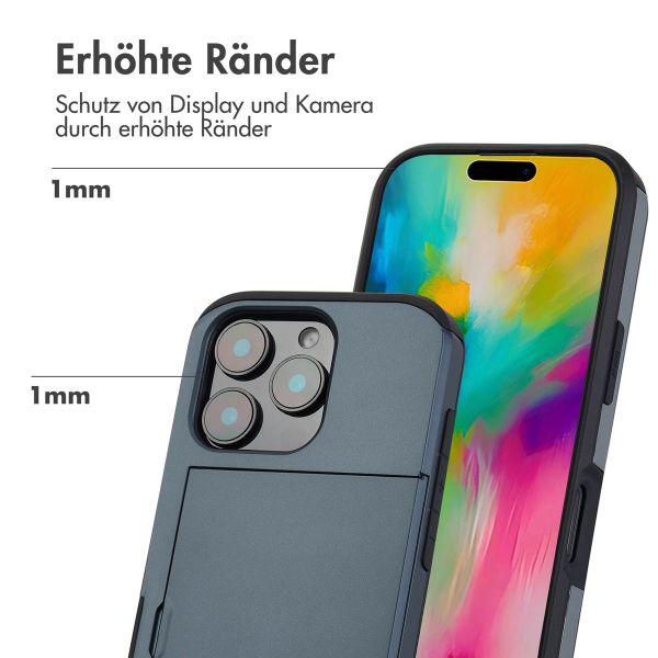 imoshion Backcover mit Kartenfach für das iPhone 16 Pro - Dunkelblau