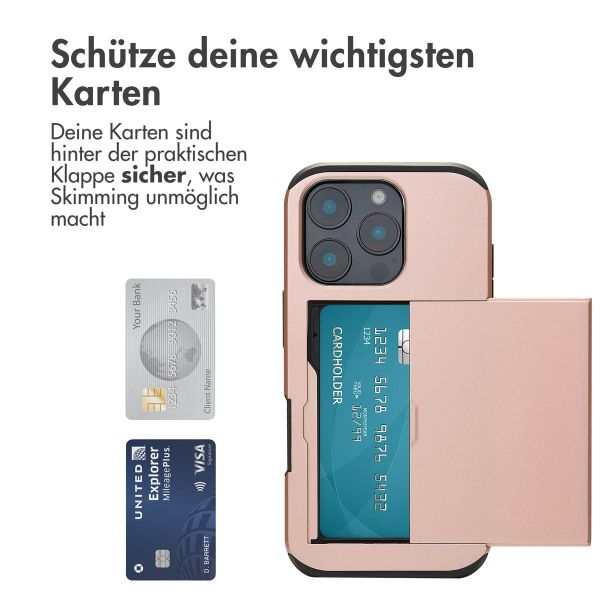 imoshion Backcover mit Kartenfach für das iPhone 16 Pro - Rose Gold