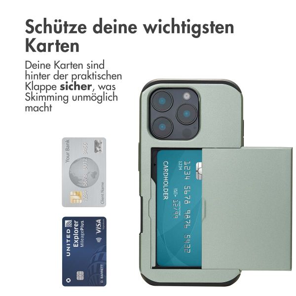 imoshion Backcover mit Kartenfach für das iPhone 16 Pro - Grün