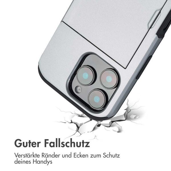 imoshion Backcover mit Kartenfach für das iPhone 16 Pro - Grau