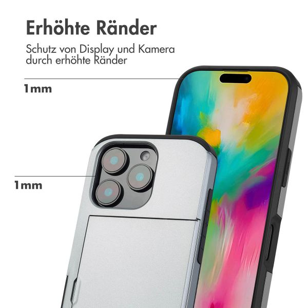 imoshion Backcover mit Kartenfach für das iPhone 16 Pro - Grau