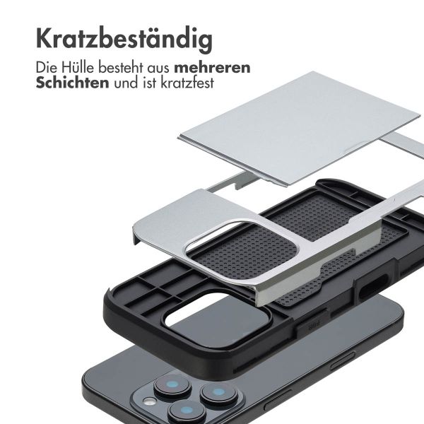 imoshion Backcover mit Kartenfach für das iPhone 16 Pro - Grau