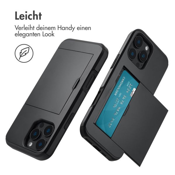 imoshion Backcover mit Kartenfach für das iPhone 16 Pro Max - Schwarz