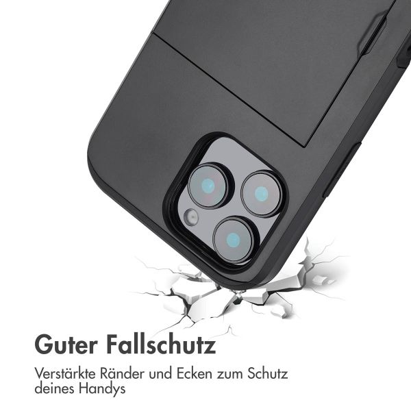 imoshion Backcover mit Kartenfach für das iPhone 16 Pro Max - Schwarz