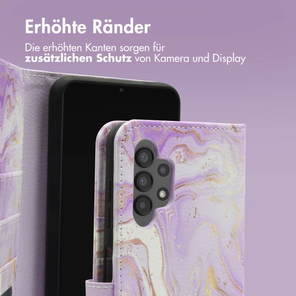 imoshion Design Klapphülle für das Samsung Galaxy A13 (4G) - Purple Marble