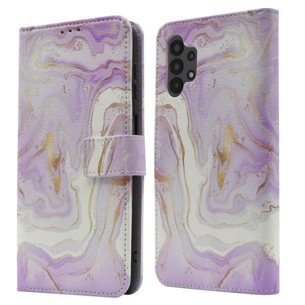 imoshion Design Klapphülle für das Samsung Galaxy A13 (4G) - Purple Marble